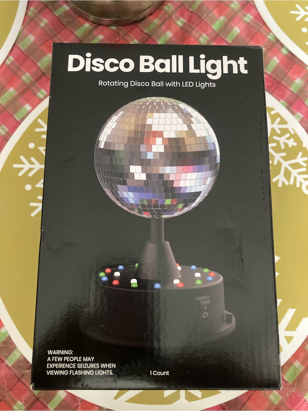 Disco Ball Light Rotating LED Party Light - Silver - Picture 1 of 13